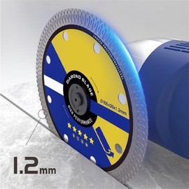 Super Thin Ceramic Tile Cutting Discs - Ultra-Thin 1.2mm Wear-Resistant Cutting Disc for Tile, Marble, Jade | Compatible with Angle Grinder Tools (Ceramic/Porcelain/Stone/Glass) (3Pcs)