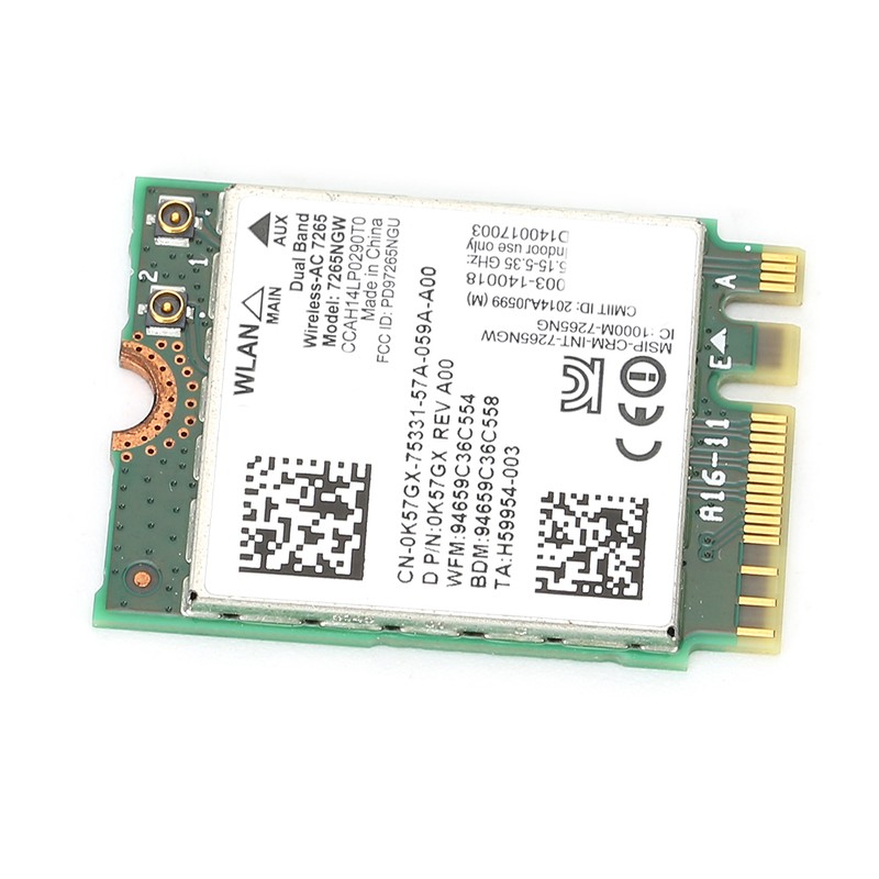 Wireless Network Card Dual Frequency for Intel AC7265 Wifi for