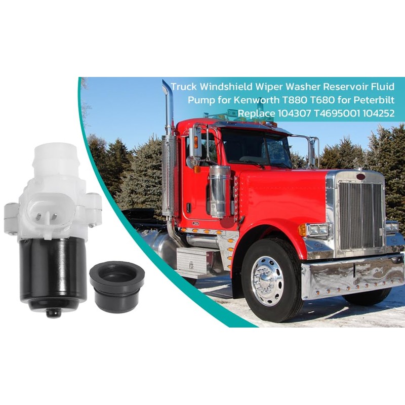 Truck Windshield Wiper Washer Reservoir Fluid Pump for Kenworth T880