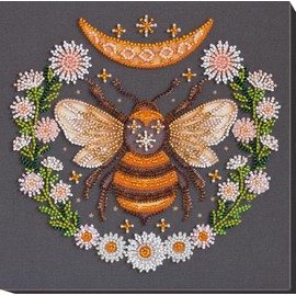 Wizardi Mid-Sized Bead Embroidery kit - Honey Dream AMB-066 Abris Art