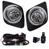 Fog Lights Driving Lamps Replacement for 2009-2012 Toyota RAV4 Clear
