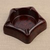Plastic Wood Grain Ashtray (Wood Pattern Design) Plastic Ashtray Hexagonal (Out of Stock) 4ea