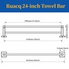 RUACQ Double Towel Bar, 24 Inch Towel Racks for Bathroom