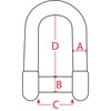 Extreme Max 3006.8393 BoatTector Stainless Steel D Shackle with No-Snag
