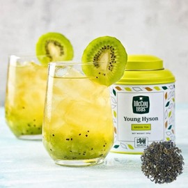 McCoy Teas Young Hyson Tea Green Tea Loose Leaf Tea with Bright and Refreshing Spring Flavor Make Hot or Cold Ice Tea and Brews with Premium Tea from Sri Lanka, 100g Can (Pack of 01)