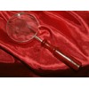 magnifying glass with dark hardwood handle (23574)