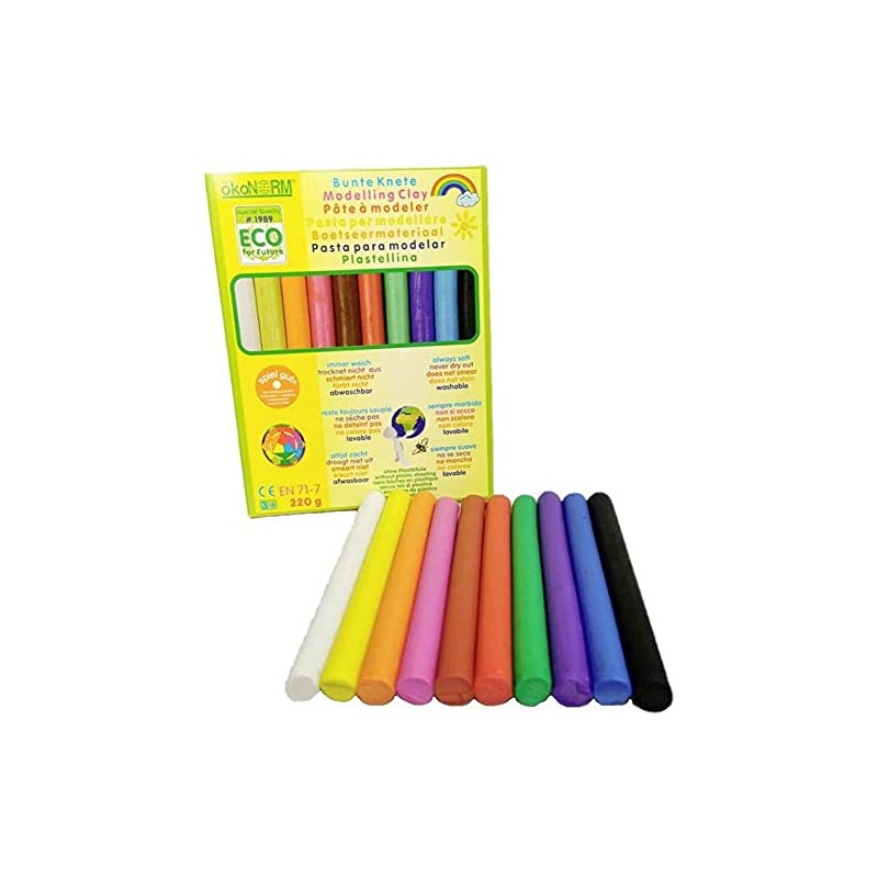 ökoNORM 76820 Modelling Clay Modelling Clay Always Soft 10 Colours