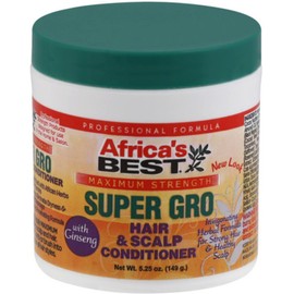 Africa's Best Super Gro Hair & Scalp Conditioner, Maximum Strength, 5.25 oz (Pack of 9)