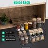 3-Tier Pull Down Cabinet Spice Rack Organizer,Metal Storage Shelf,Retractable Large