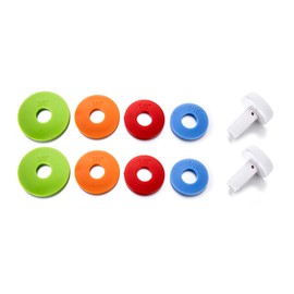 Adjustable Rolling Pin Rings and Screws Set for QUELLANCE 17" Stainless Steel Rolling Pin, Baking Accessories