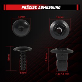 OTUAYAUTO Wheel Arch, Wheel Housing Cover, Clips, Repair Kit, 40 Pieces, Compatible with Skoda Octavia, VW Golf IV - Bora, Wheel Arch Protection, Mounting Clip Set for VW Passat Variant, Polo 9N, Golf