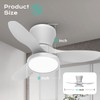ocioc Quiet Ceiling Fan with LED Light DC motor 32
