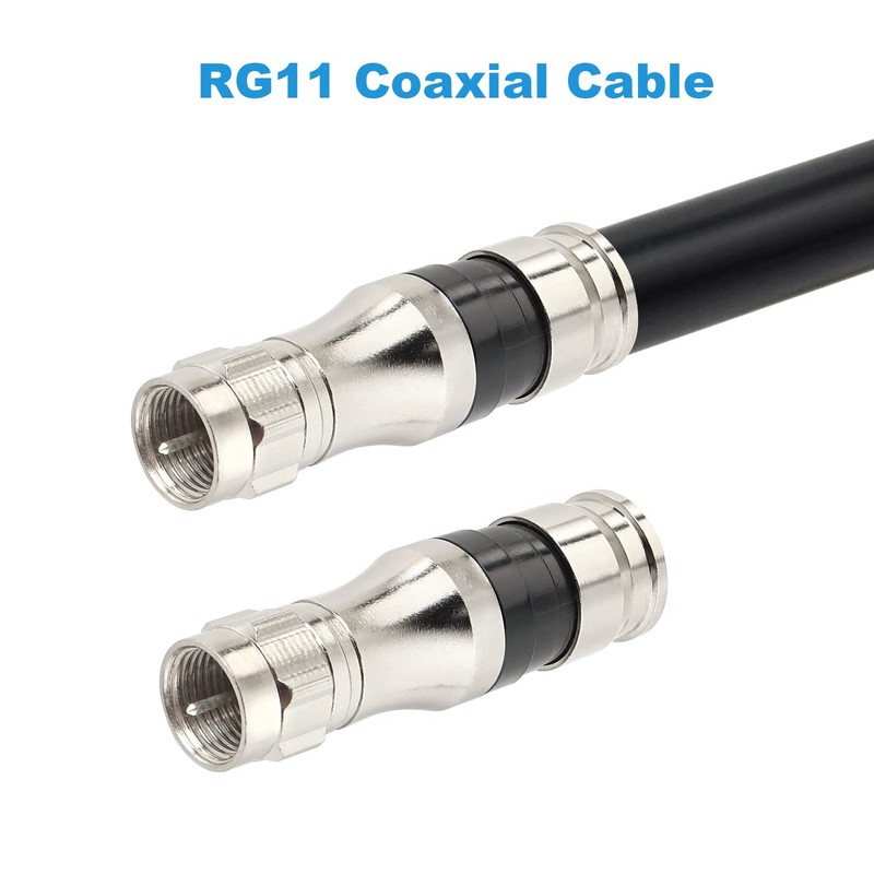 MOOKEERF 10 Pack F Type Connectors, RG11 Coax Cable Compression