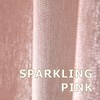 Popkozzi Blush Pink Shower Curtain: 84 Inch Glitter Sparkle Bling