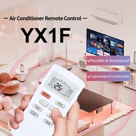 YX1F New Replacement A/C Remote Control for Gree Tosot AC Air Conditioner YX1FF YX1F1 YX1F2 YX1F3 YX1F4 YX1F5 YX1F1F YX1F4F YX1F5F ETAC2-07HC230VA-A GWH09QB-K3DNA6D GPC05AK-A3NNA1C