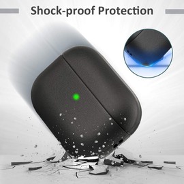 2022 Cover Compatible with Airpods Pro 2 Case, Leather Texture Full-Body Protective Case Compatible with Airpods Pro 2,Wireless Charging and Front LED Visible