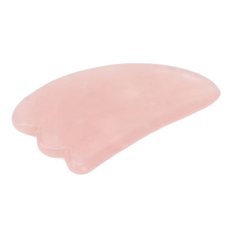 Scrapping Plate Pink Crystal Highly Polished Translucent Gua Sha Board
