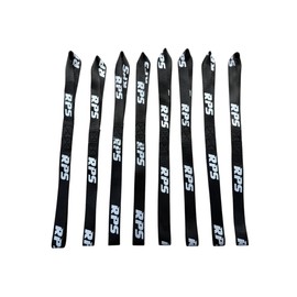 RACINGPOWERSPORTS 8PCS Soft Loop Heavy Duty Tie Down Straps Safe Luggage Ratchet 4500lbs 1 x 8 inch Black for Motorcycle, Car, ATV, UTV Snow Mobile Towing Cargo