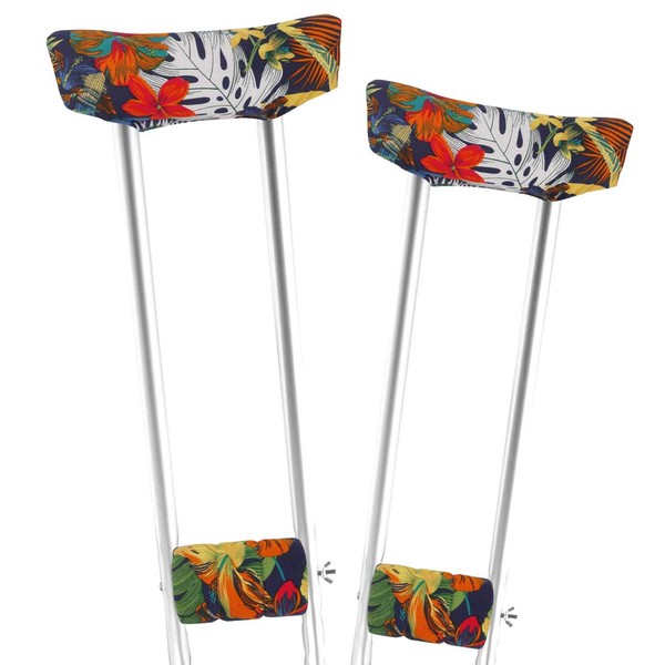 Crutch Pad and Hand Grip Covers - Washable Foam Padded