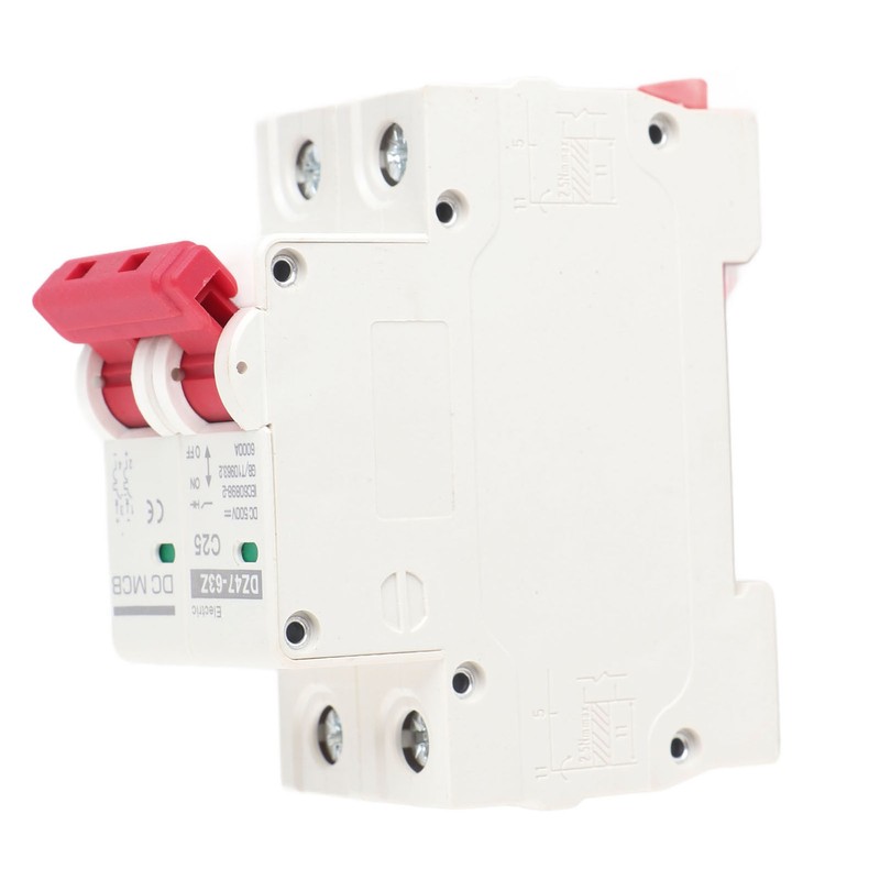 DC Circuit Breaker 2P 6000A Breaking Capacity DIN Rail Installation