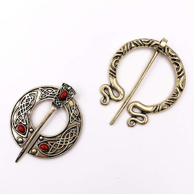 XGALA - Broche Vikingo, Prendedores para Ropa, Estilo clásico, 2