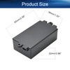 Heyiarbeit 5Pcs 2.56"x1.50"x0.87" ABS Black Dustproof Electronic Junction Box Enclosure