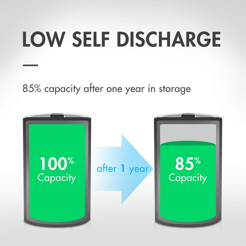 Tenergy Centura Low Self Discharge NiMH Rechargeable Battery Combo, Includes