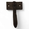 Industrial Design Cast Iron Coat Hook in Black