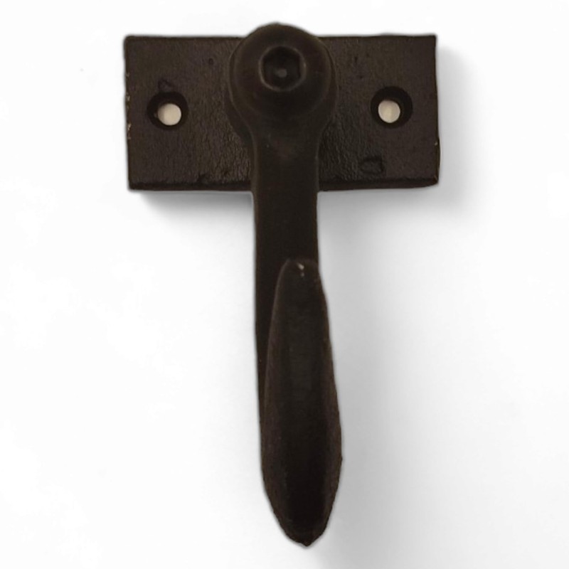 Industrial Design Cast Iron Coat Hook in Black