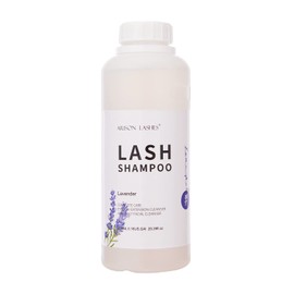 Arison Eyelash Eyelash Extension Shampoo 600ml / Eyelid Foaming Cleanser/Wash for Extensions and Natural Lashes/Paraben & Sulfate Free Safe Makeup & / Professional & Self Use (Lavender)