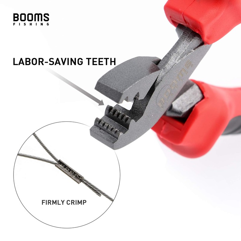 Booms Fishing CP2 Fishing Crimping Tool for Single-Barrel Sleeves, with