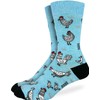 Good Luck Sock Men's Chickens Socks, Big & Tall, Shoe