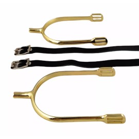 US Army Gold Cavalry Trooper Combat Spurs & Straps, POW Order of the Spur