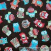 Signature BonEful Fabric Cotton Quilt Brown Blue Aqua Orange Green