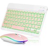 UX030 Lightweight Keyboard and Mouse with Background RGB Light, Multi