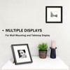 Black 8x8 (20x20 cm) Photo Frames Display 4x4 Pictures -