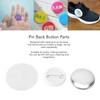 Cyrank Pack of 100 Badge Button Pin, Button Blanks Button