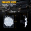 Xprite LED Amber Front Fender Side Marker Light Assembly with