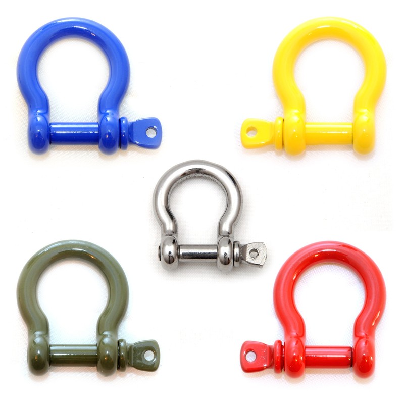 Set of 10 Steel Shackle for Paracord Bracelets Cords etc