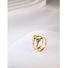 Melhill Gold Stacking Rings Set Zircon Minimalist Design Statement Jewelry