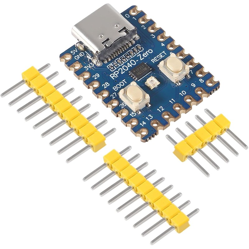 ALAMSCN Pack of 2 Compatible with RP2040-Zero Mini Microcontroller Board