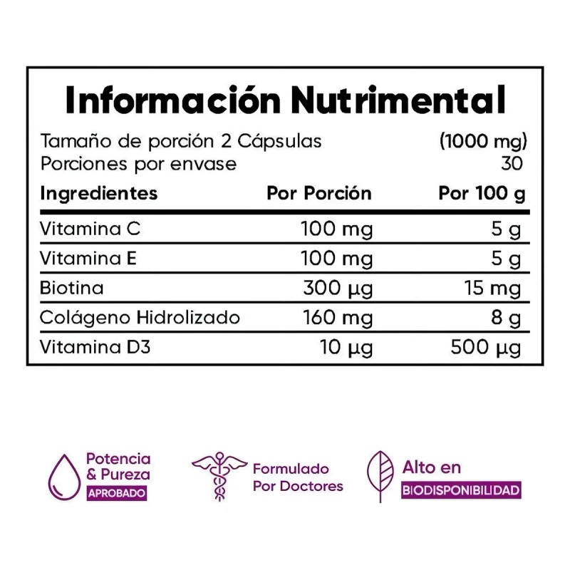 Multiblue Cólageno 60 cápsulas Sin sabor