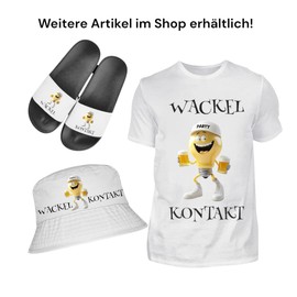 T-Shirt - Wackelkontakt ODER Tau mich auf Fun Shirt – Malle 2025, lustiges Party Shirt, JGA, Mallorca Tour (Wackelkontakt, Weiß, M)