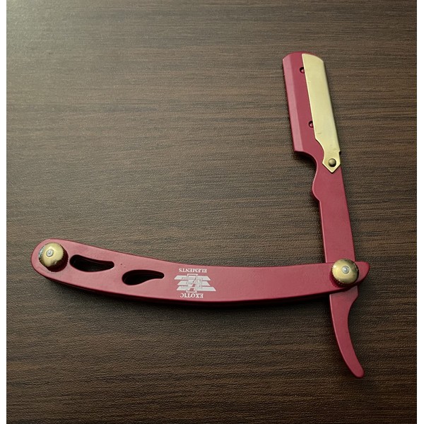 Special Edition Unique Handle Red and Gold Shaving Razor Hair,