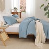 ROSGONIA California King Comforter Set Dusty Blue, 3pcs (1 Boho