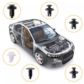 aqj For Subaru 100Pcs Bumper Hood Clips Retainer Rivet Fastener Fender Push Pin US