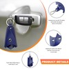 SHMZK Bat Shaped Keychain, PU Leather Bat Keys Ring Cover