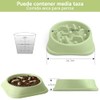 Plato para Perro, 2 Piezas Comedero Lento para Perro, Antideslizante