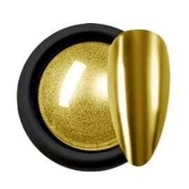 AIJIMEI Nail Chrome Powder - Sparkling Brilliance,Chrome Nail Powder Effortless Application, Nail Art Unmatched Durability Gold Chrome Powder for Nails (Gold)