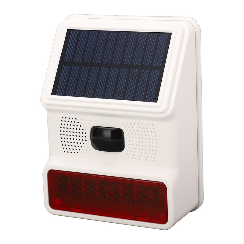 Solar Alarm Wireless DC 5V 433MHz 100dB Infrared Sensor IP65